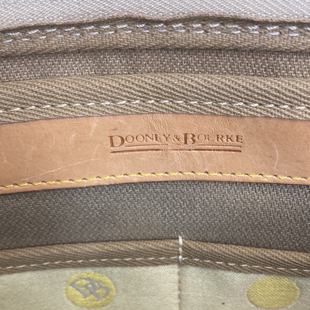 Dooney and Bourne yellow polka dot shoulder bag - Picture 6 of 9